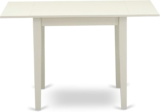 East West Furniture NDVA3-LWH-W 3 Piece Modern Dining Table Set Contains a