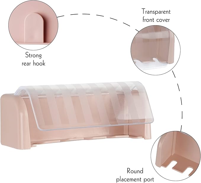 5 Slots Wall Mount Toothbrush Holder