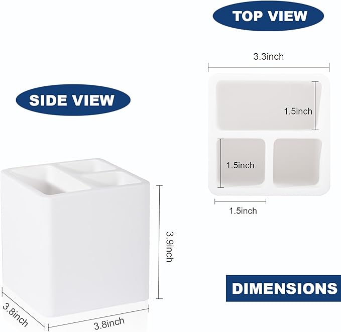 Diatomite Toothbrush Holders for Bathrooms, Electric Toothbrush and Toothpaste