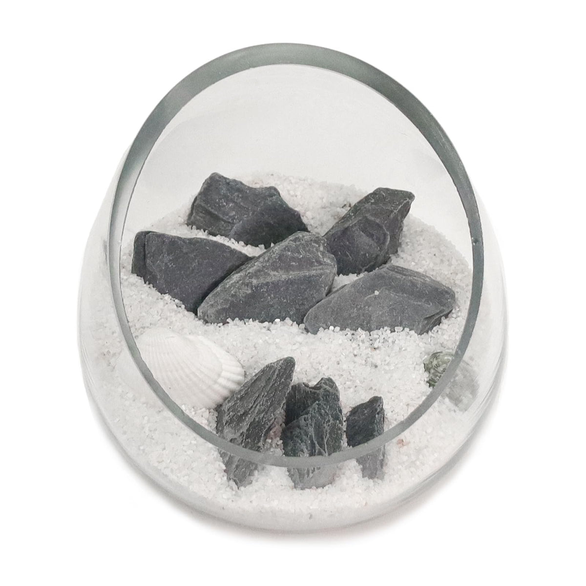 Lechloris 10lb Natural Slate Stone - 0.4-1.2 inch - Perfect Rocks for Aquariums, Fish Tank Decortion, Terrariums, Aquascaping-Miniature or Fairy Gardens, Landscaping Model, Model Railroads - Grey