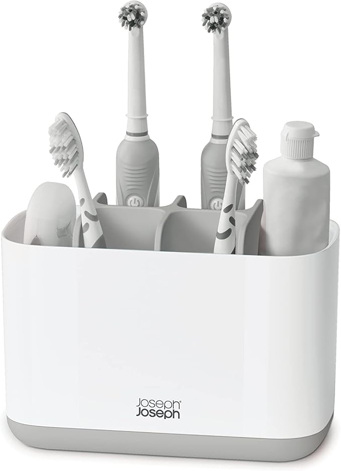 EasyStore™ Large Light Gray Toothbrush Holder