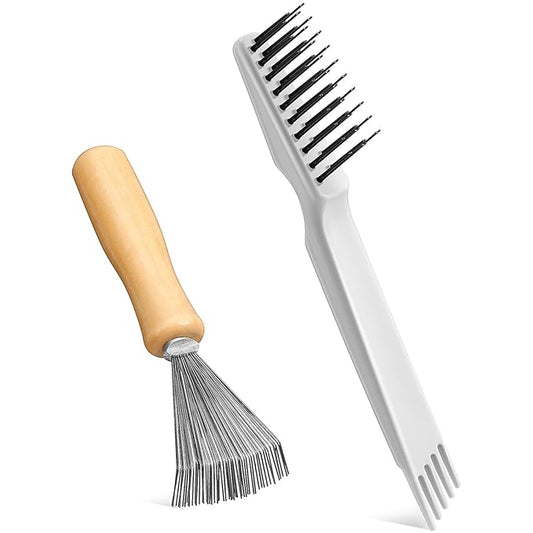 Boao 2 Pieces Hair Brush Cleaning Tool Comb Cleaner Brush Mini Comb Cleaning