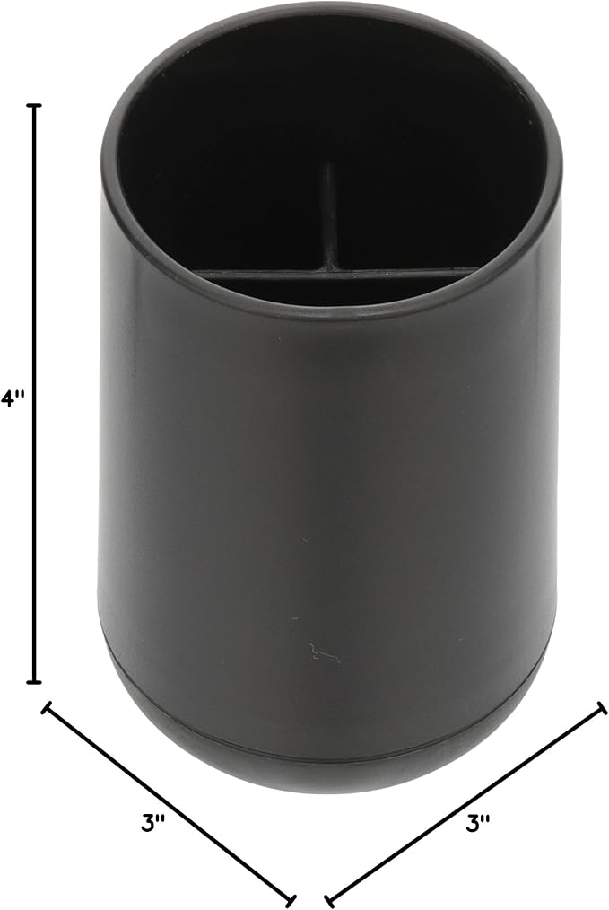 iDesign Toothbrush Holder for Normal Toothbrushes, Spin Brushes, and Toothpaste