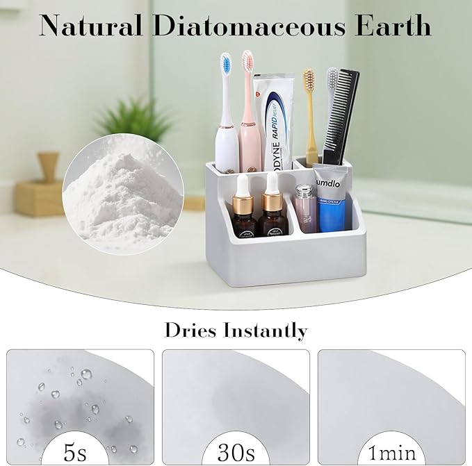 Luxspire Toothbrush Holder, Fast Drying Toothbrush Holders