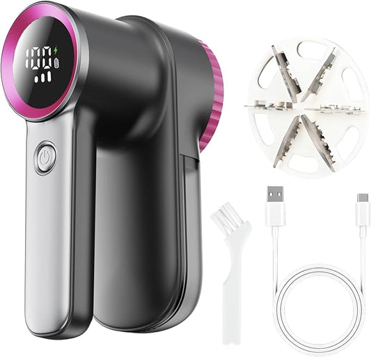 Rechargeable Fabric Shaver & Lint Remover, Electric Sweater Defuzzer