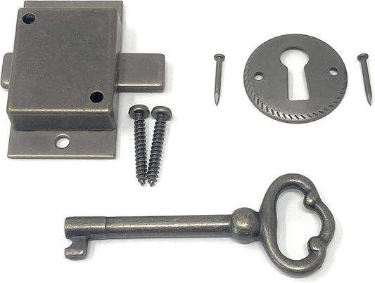 Metal Magery Small Antique Brass Flush Mount Lock