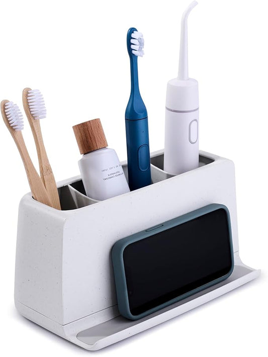 YouCopia The Ledge Toothbrush Holder, Bathroom Vanity Counter Organizer