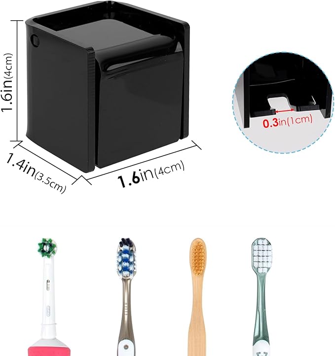 2 PCS Toothbrush Holder Wall Mounted
