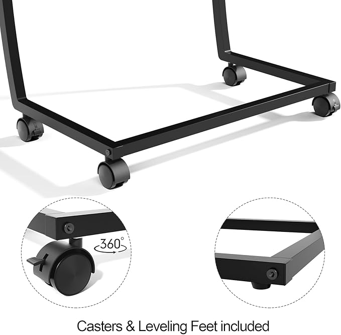 SRIWATANA Side Table, C-Shaped End Table