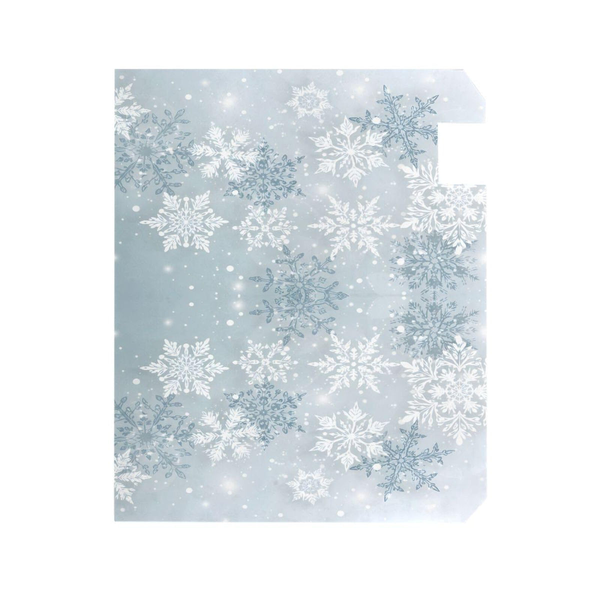 ALAZA Silver Winter Christmas Snowflake Magnetic Mailbox Cover MailWraps Garden Yard Home Decor for Outside Oversized-25.5" x20.8"