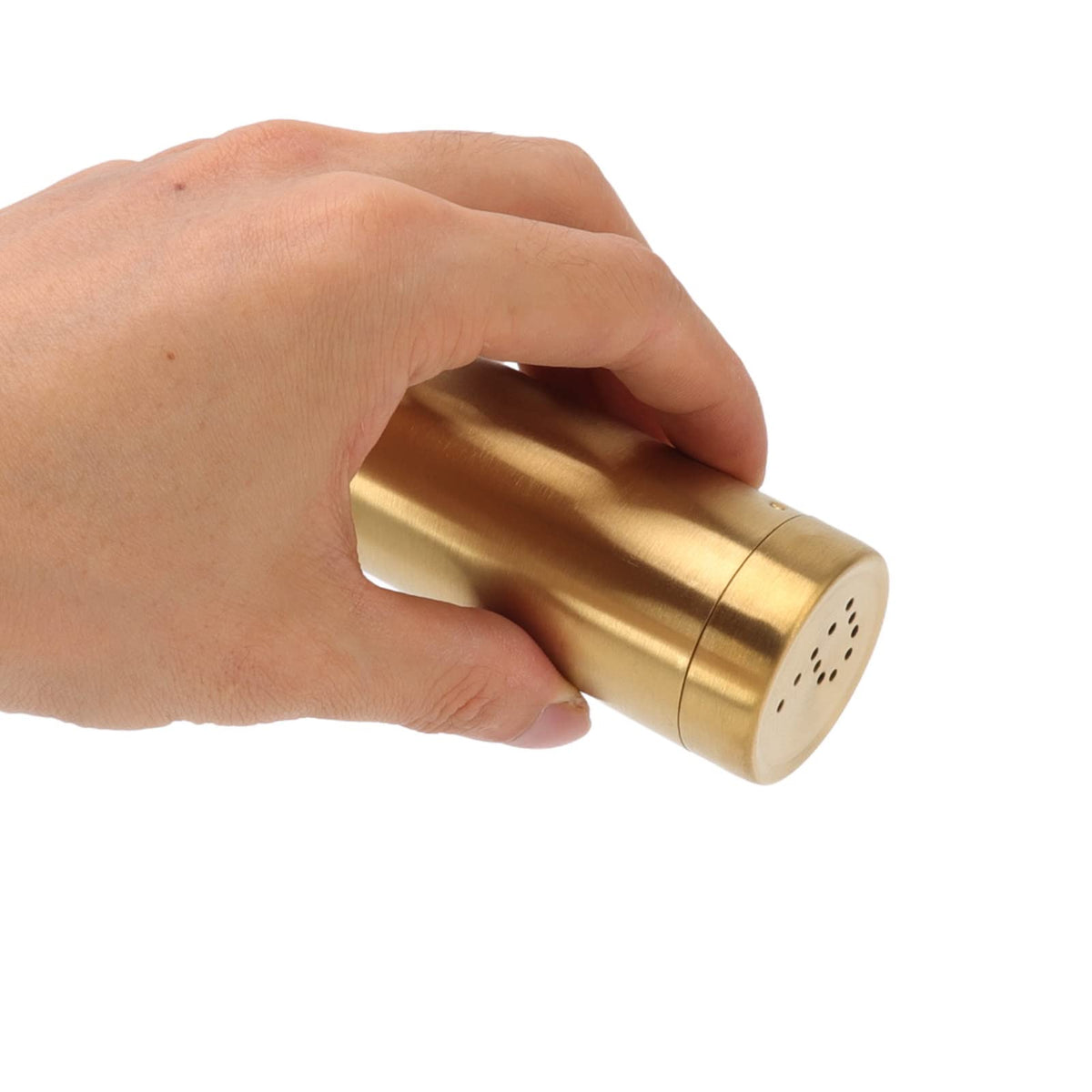 Stainless Steel Gold Spice Jars - 2 Pcs Rustproof Screw Top Seasoning Shaker Bottle for Salt, Sugar, Pepper, Paprika