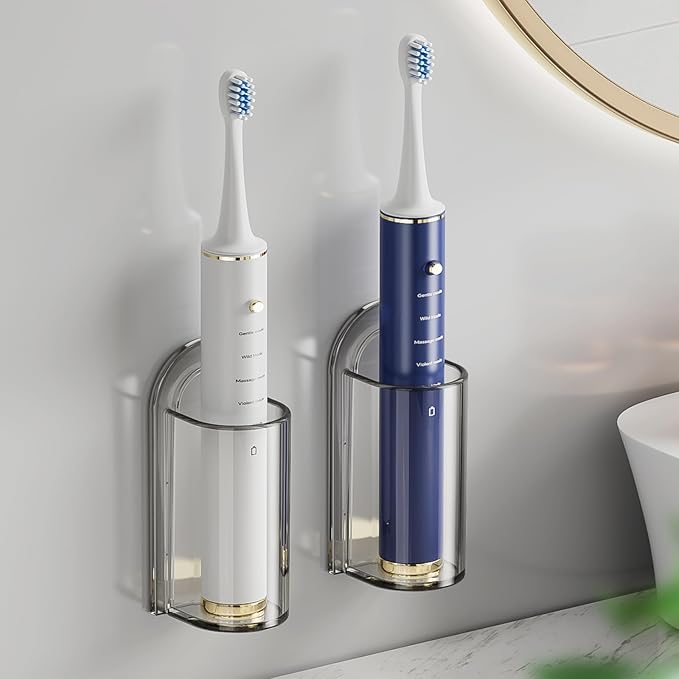 MOPMS Electric Toothbrush Holders Wall Mounted, Single Slot Toothbrush Holders