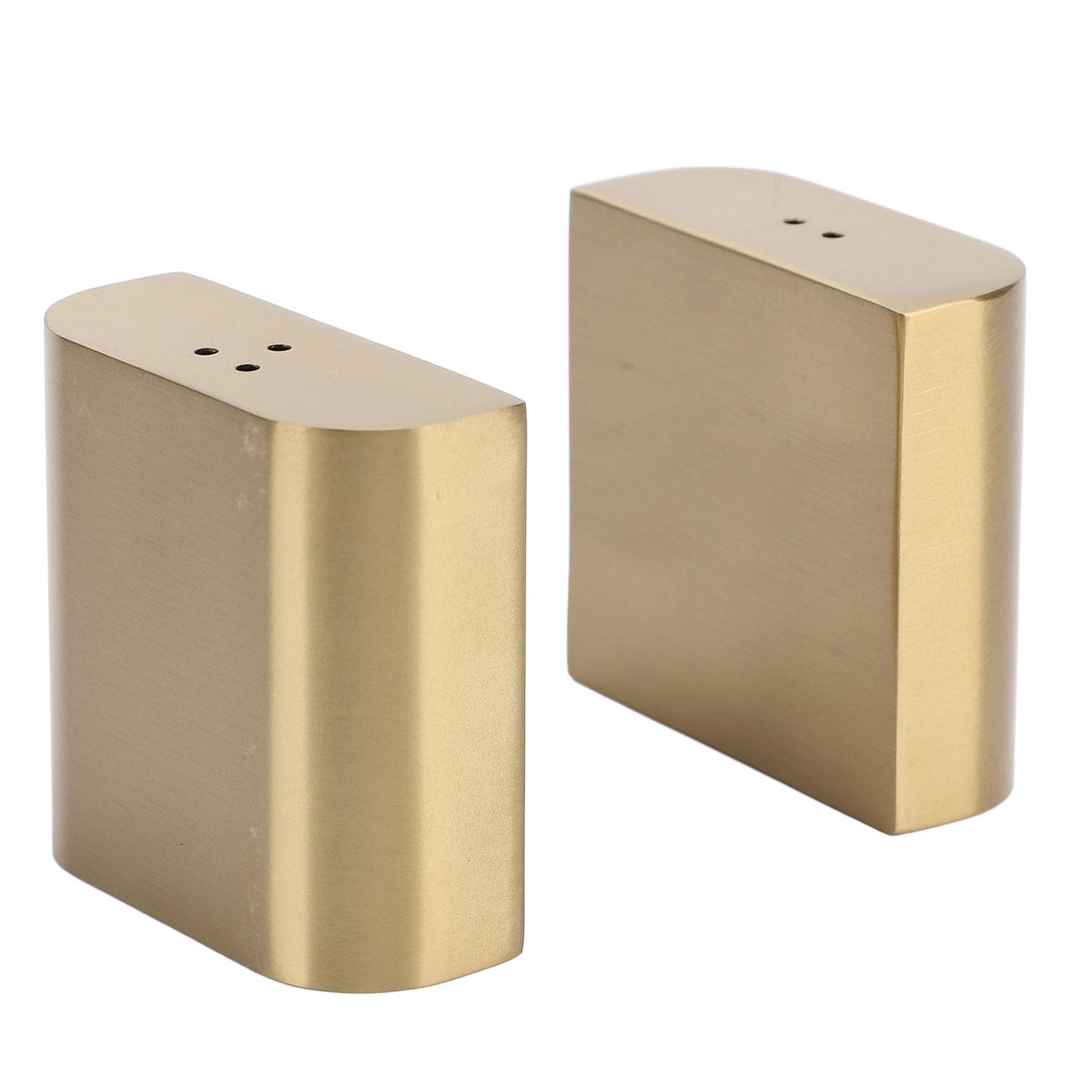 Stainless Steel Salt Shakers, 2Pcs Golden Seasoning Shakers with Lid Powder Dispenser Seasoning Bottle for Salt Candy Powder Kitchen Baking Cooking Tool
