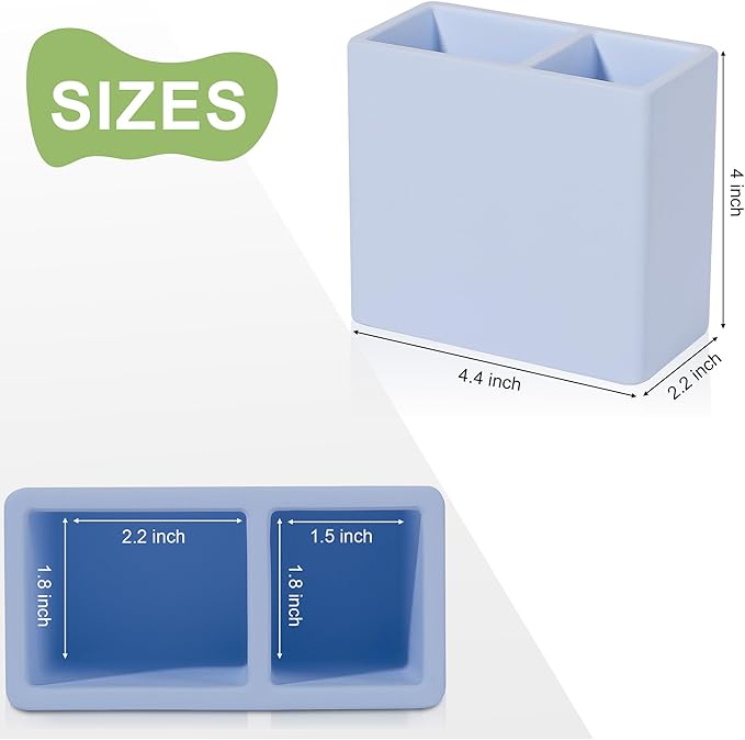 Diatomite Toothbrush Holder 2 Slots Tooth Brush Holder