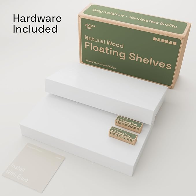 BAOBAB WORKSHOP Solid Wood Floating Shelves