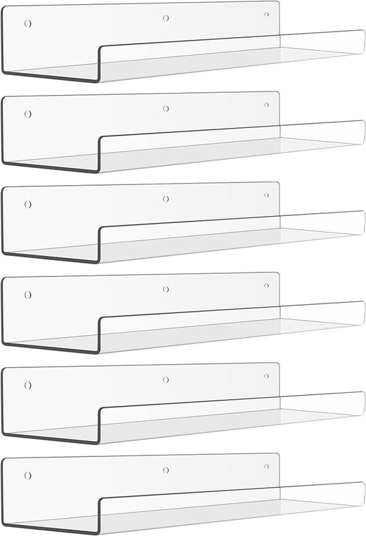 upsimples 6 Pack Acrylic Shelves