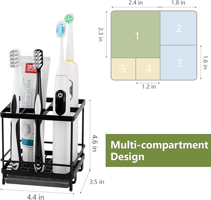 Carbon Steel Toothbrush Holders