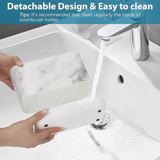 Boperzi Toothbrush Holders for Bathrooms Organizers and Storage, Large Tooth