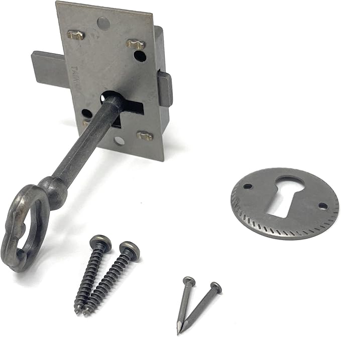 Metal Magery Small Antique Brass Flush Mount Lock