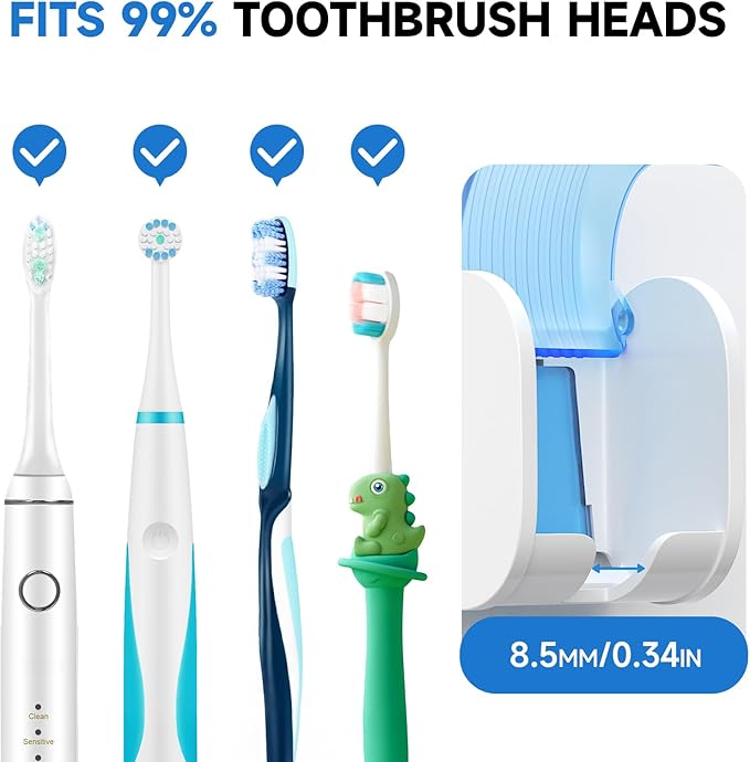 Toothbrush Holders for Bathrooms【Upgrade Single Slot Design】 Toothbrush Holder
