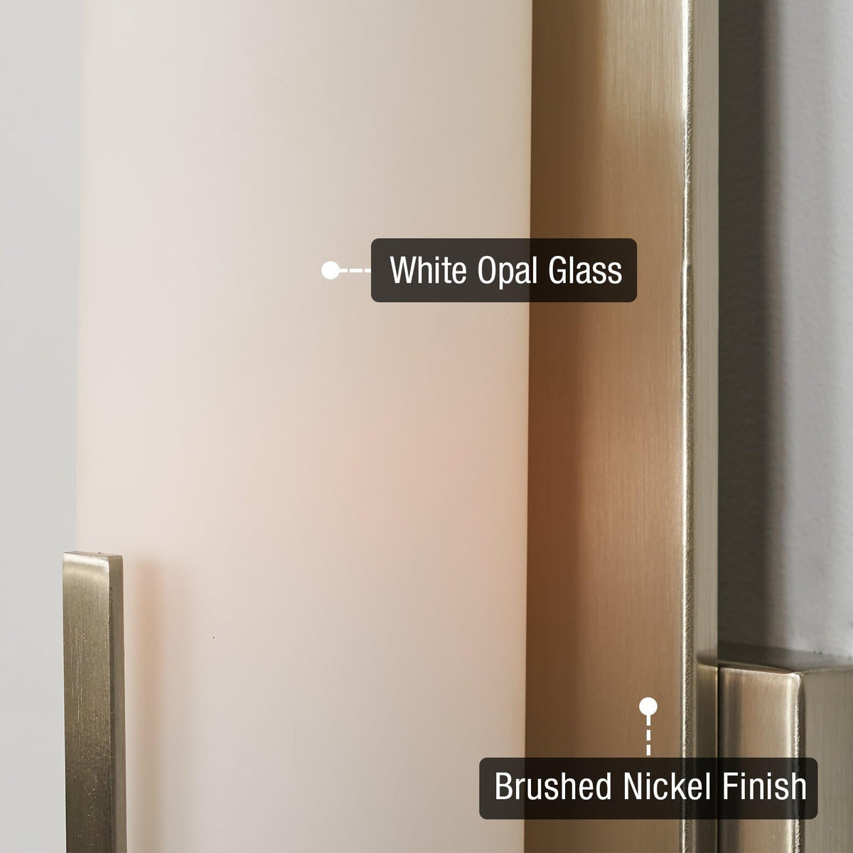 Kira Home Faro 15" Tall Modern Wall Sconce with Frosted Cylinder Glass Shade, Linear Saber Silver Wall Light, Brushed Nickel Finish