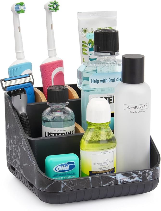 Chintu Toothbrush Holders for Bathroom Counter Organizer