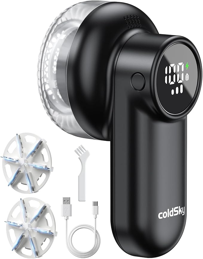 coldSky Rechargeable Fabric Shaver, Lint Shaver