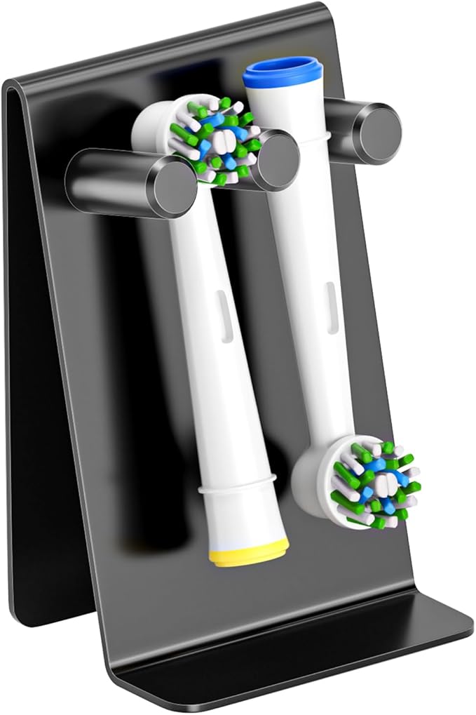 Electric Toothbrush Head Holder Adhesive or Tabletop, Tooth Brush Holder