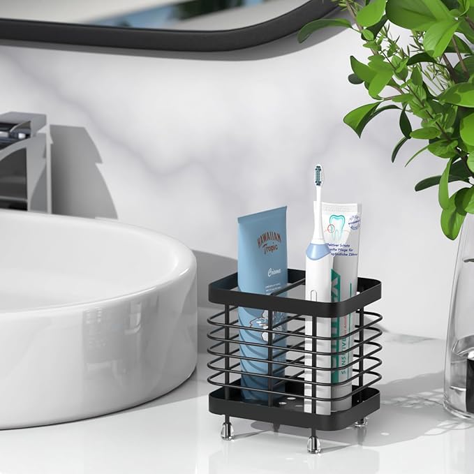 Luxspire Toothbrush Holders for Bathroom, Stainless Steel Electric Toothbrush