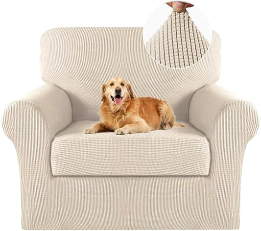 Turquoize 2 Piece Chair Covers for Living Room Armchair Cover Armchair
