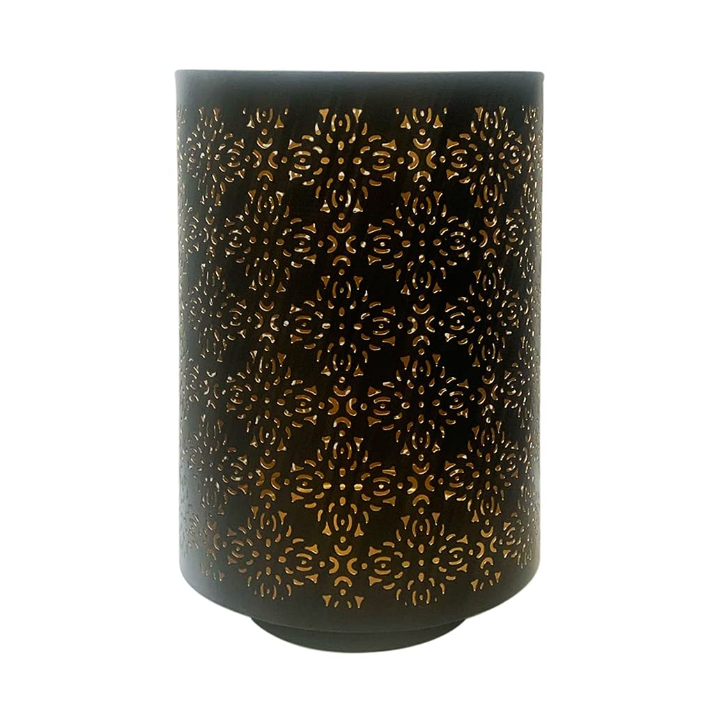 Hosley Diamond Cut Candle Holder 8 Inch Height Ideal Gift for Wedding Spa Lantern Reiki Decor LED Candles P9