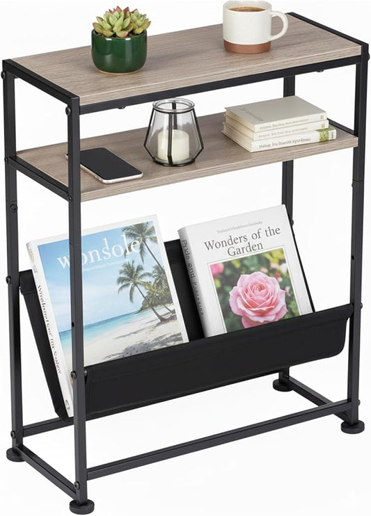 Narrow End Table for Small Spaces