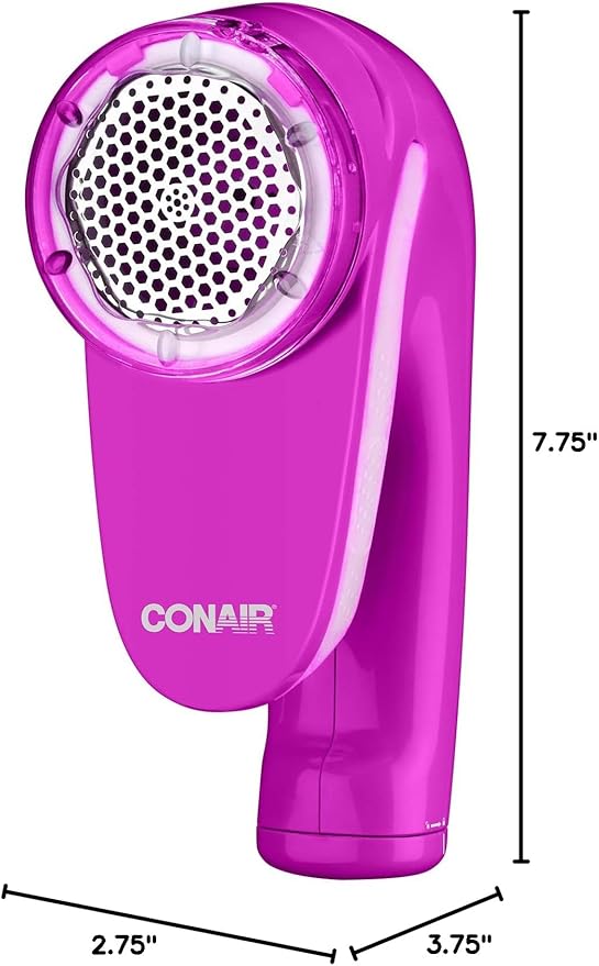 Conair Fabric Shaver and Lint Remover, Battery Operated Portable Fabric Shaver