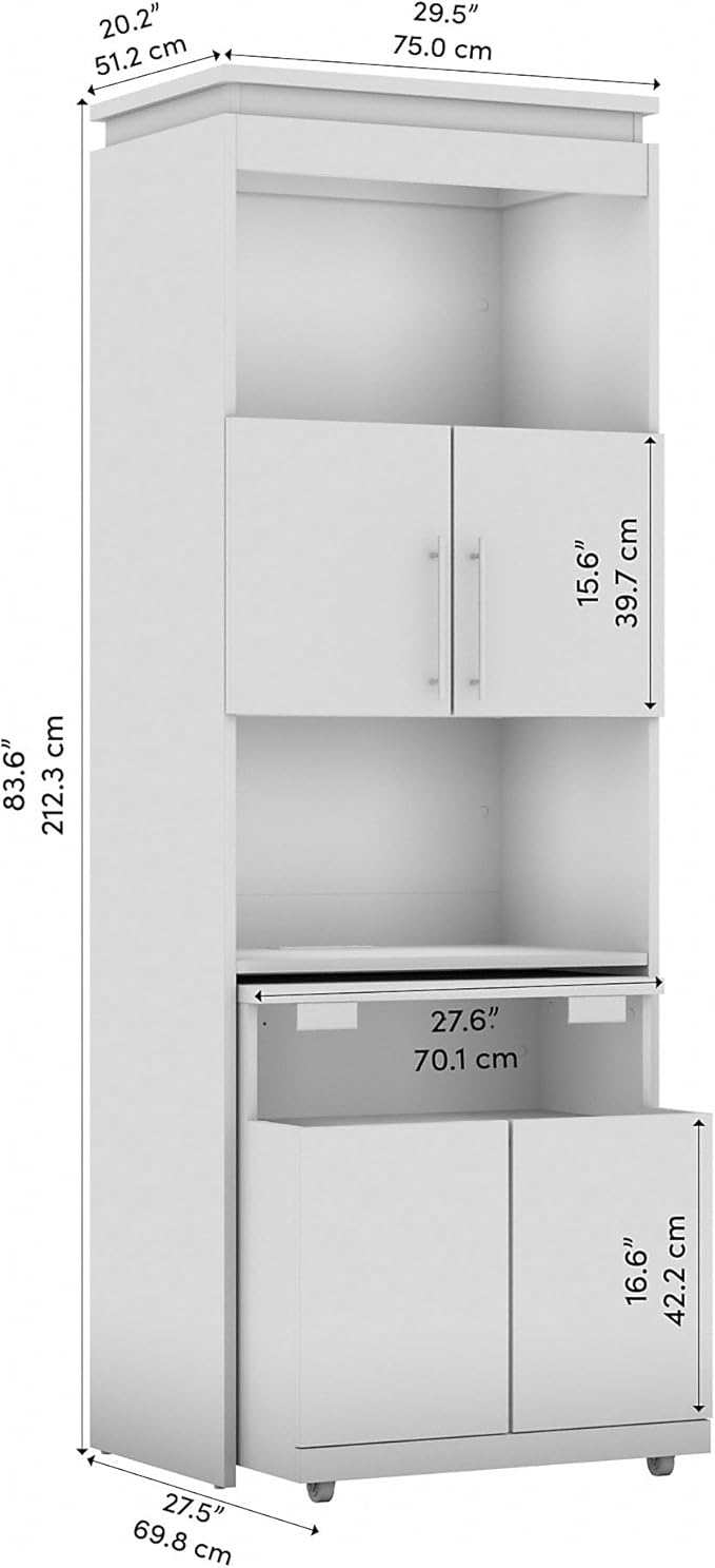 Bestar Orion 30W Tall Storage Cabinet