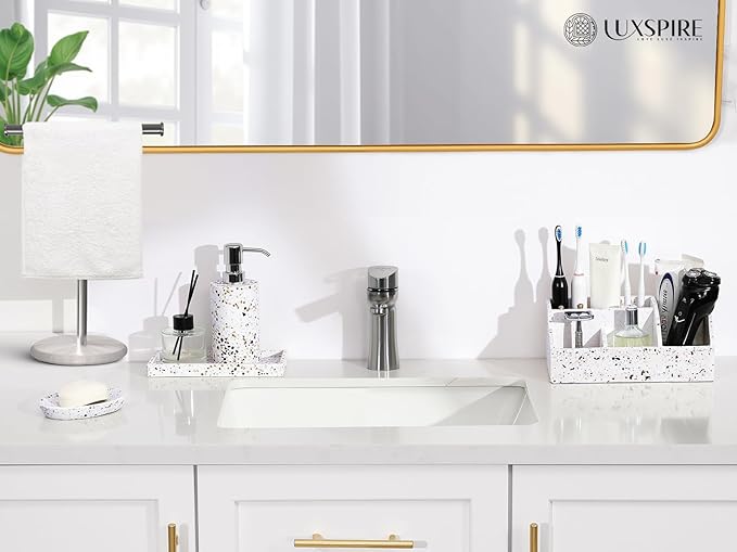 Luxspire Bathroom Counter Organizer, Toothbrush Holder