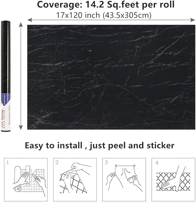 Arthome Black Marble