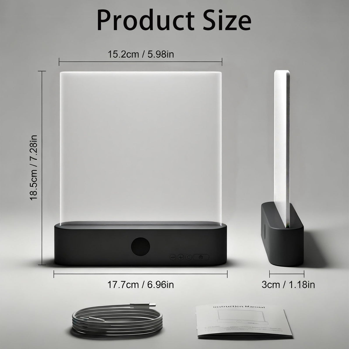 Book Lights for Reading at Night LED Rechargeable Lamp for Full Page Books in Bed Portable Flat Panel Bookmark Light Lovers Gifts Booklights Luz Para Leer Libros De Noche Lámpara En La Cama (White)