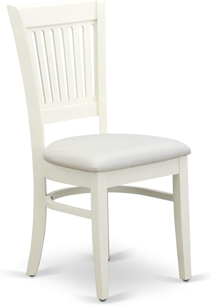 East West Furniture NDVA5-LWH-C 5 Piece Modern Dining Table Set Includes a