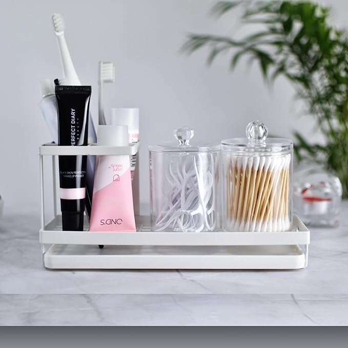 MYITYARD Toothbrush Holders for Bathrooms, 4 Slots Rustproof Metal Tooth