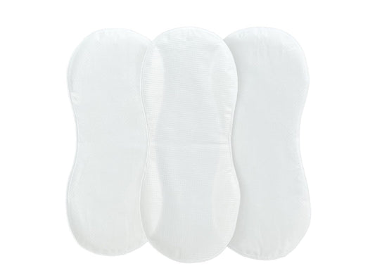 Peanut Changer | Super Soft Changing Pad Liners - Thicker, Waterproof & Machine Washable - 3 Pack