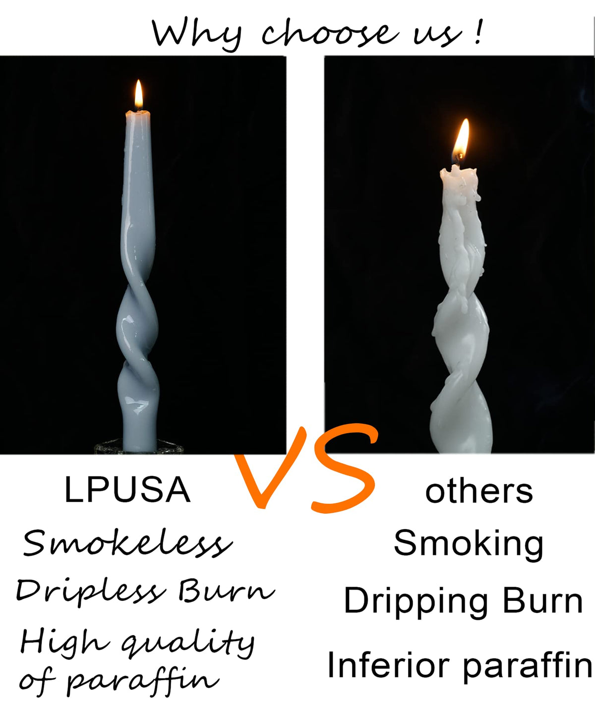 LPUSA Olive Green Spiral Taper Candles Handmade Twisted Candle Conical Stick Candles for Holiday Wedding Party Wax Unscented Dinner Candle Dripless,Christmas Gift H 10 Inch, 4pcs（Olive Green）