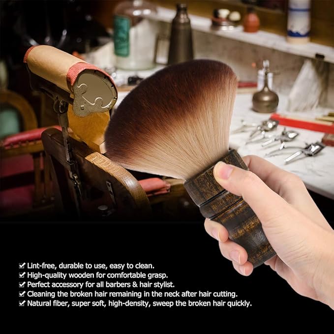 Large Neck Duster Brush Anself Soft Barber Face Cleaning Hairbrush Nylon Hair