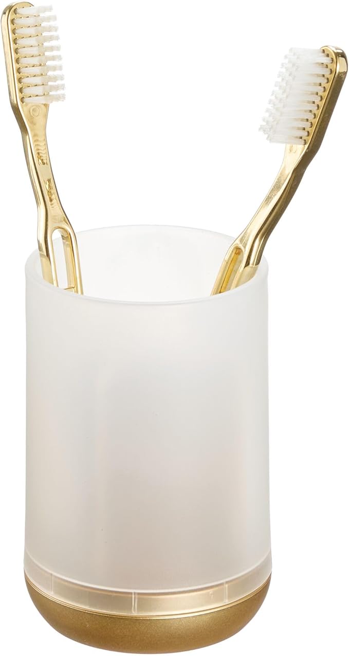 iDesign Toothbrush Holder with 3 Divided Sections