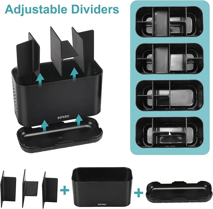 Boperzi Toothbrush Holders for Bathrooms Organizers and Storage, Large Tooth