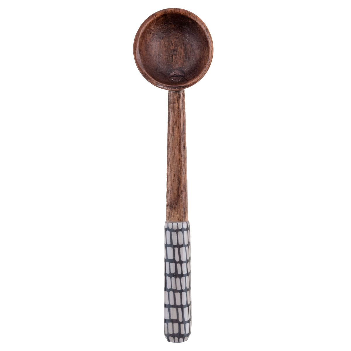 Karma Enamel Tasting Spoons Set - Enamel Tasting Spoons for Cooking - Wood Enamel Kitchen Utensils - Wood Enamel - Set of 4