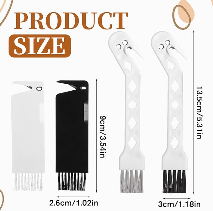 4 PCS Handheld Vacuum Cleaner Brush, Universal Dust Brush, 2 in 1 Vacuum Roller