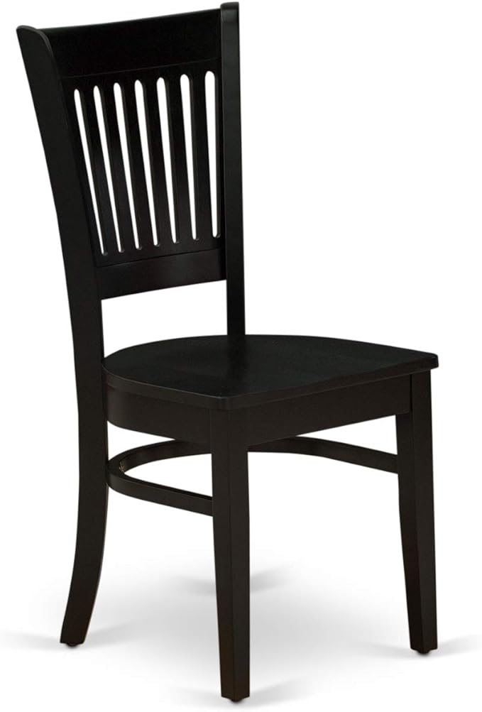 East West Furniture ANVA3-BLK-W 3 Piece Kitchen Table Set