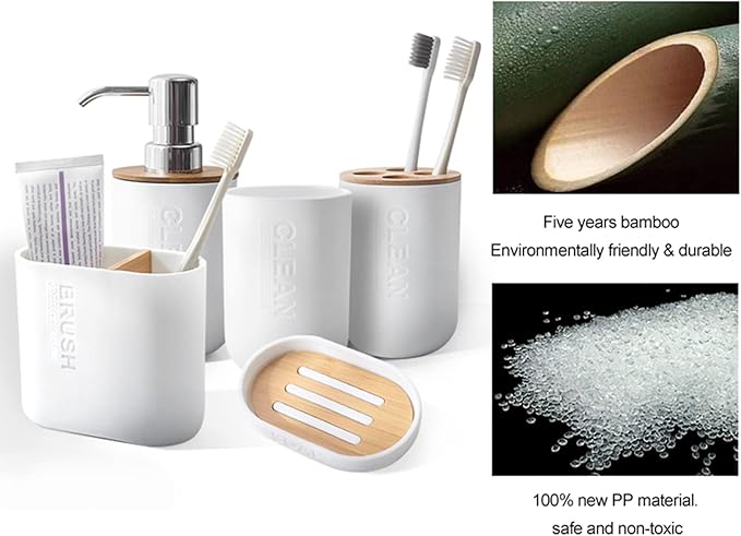 Toothbrush Holders Bamboo Electric Toothbrush Holder Bathroom Storage Organizer