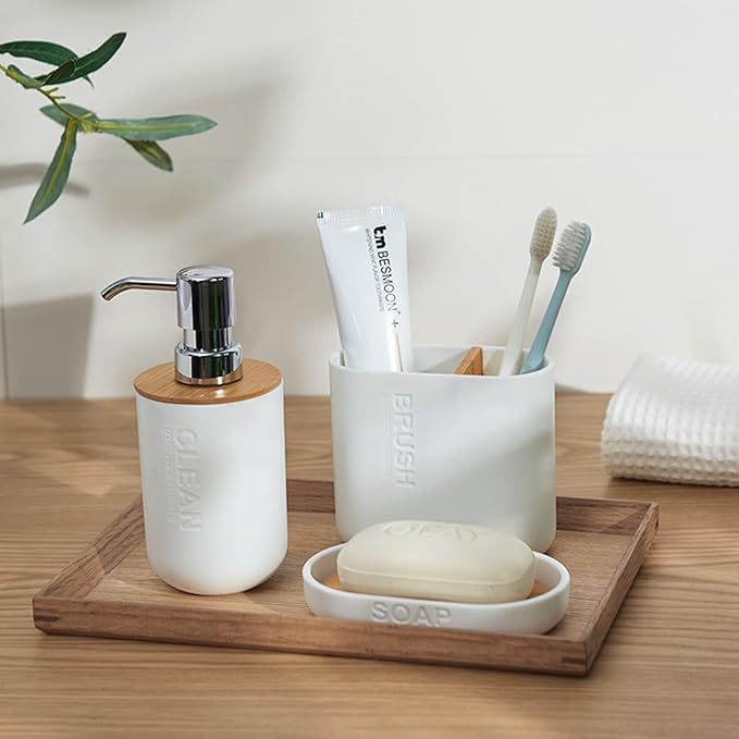 Toothbrush Holders Bamboo Electric Toothbrush Holder Bathroom Storage Organizer