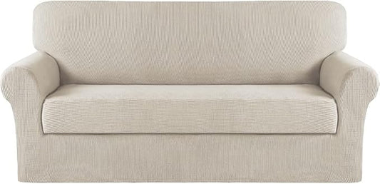 Turquoize Stretch Sofa Slipcover 2 Pieces Sofa Cover Couch Cover